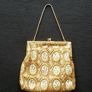 Vintage Walborg beaded and embroidery evening bag